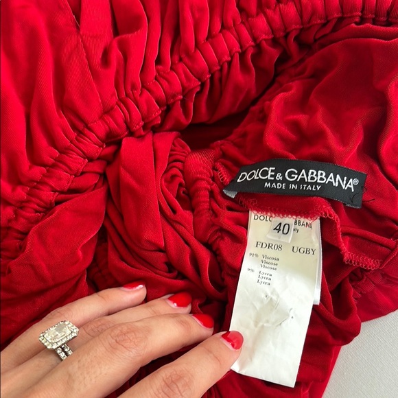 2003 S/S Dolce & Gabbana Runway Red Dress Look 38 Gisele Bündchen - Picture 5 of 8